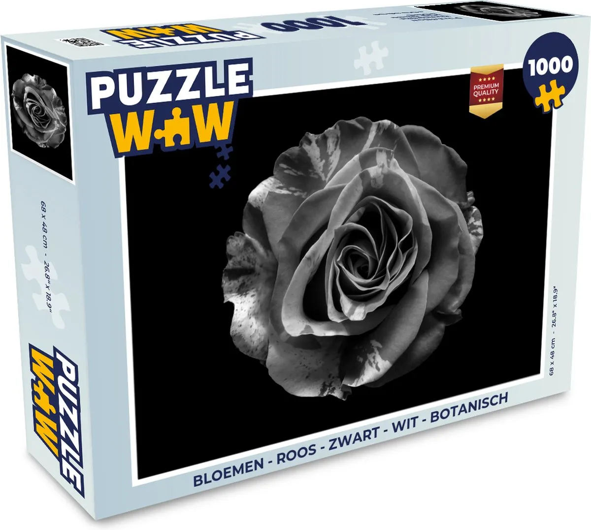 PuzzleWow Botanische Roos Puzzel 1000 Stuks - Multicolor