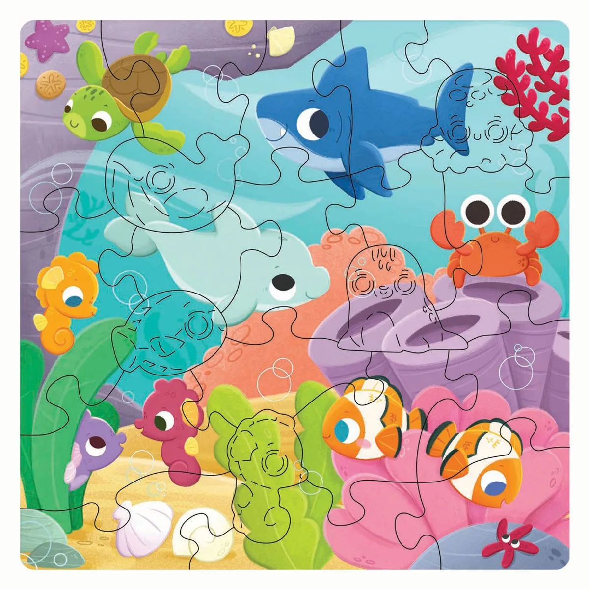 Ravensburger Houten Legpuzzel Onderwaterdieren 22 Stuks