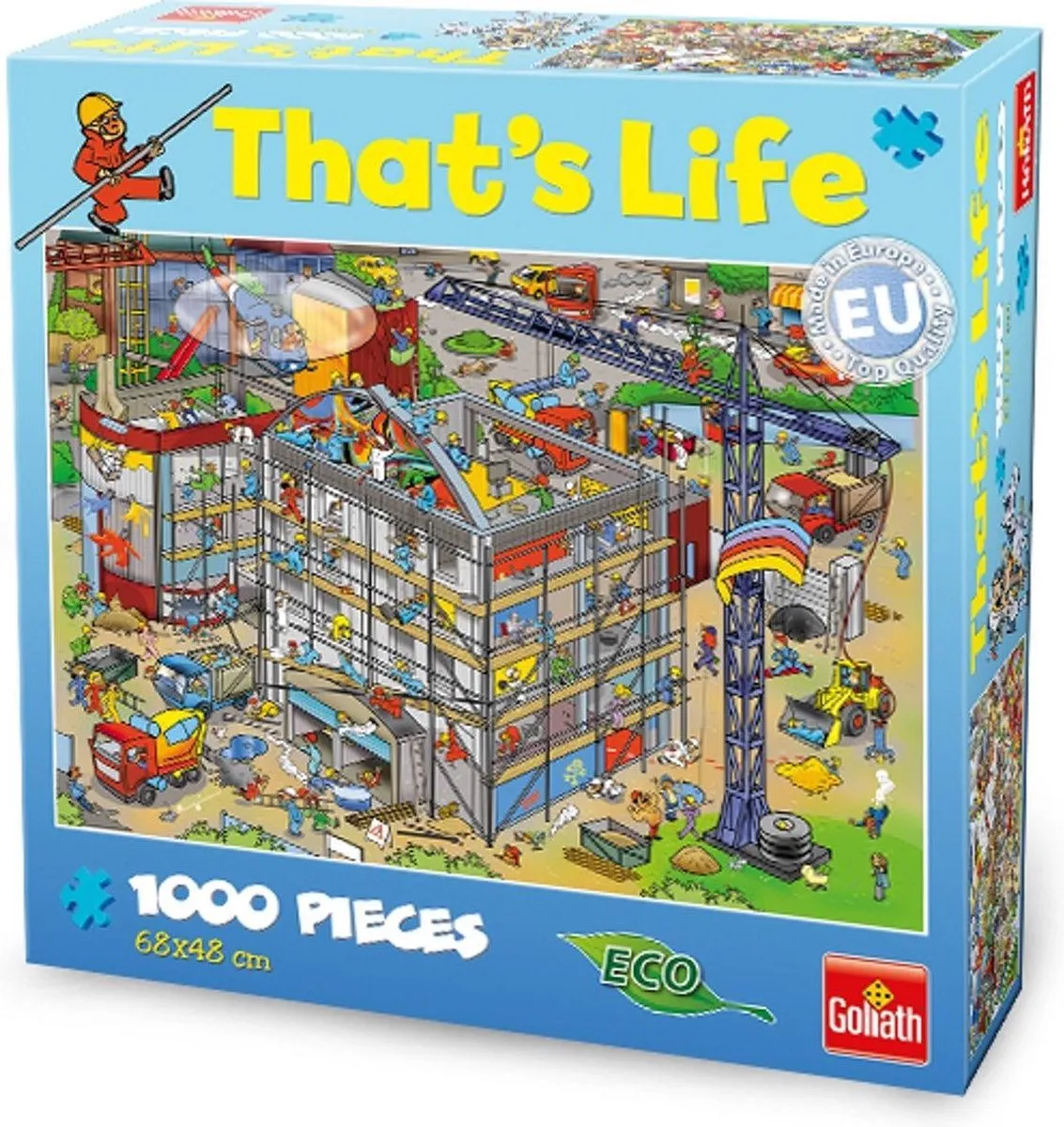 Goliath That's Life 1000 Puzzels Constructieplaats - 1000 Stuks - Groen