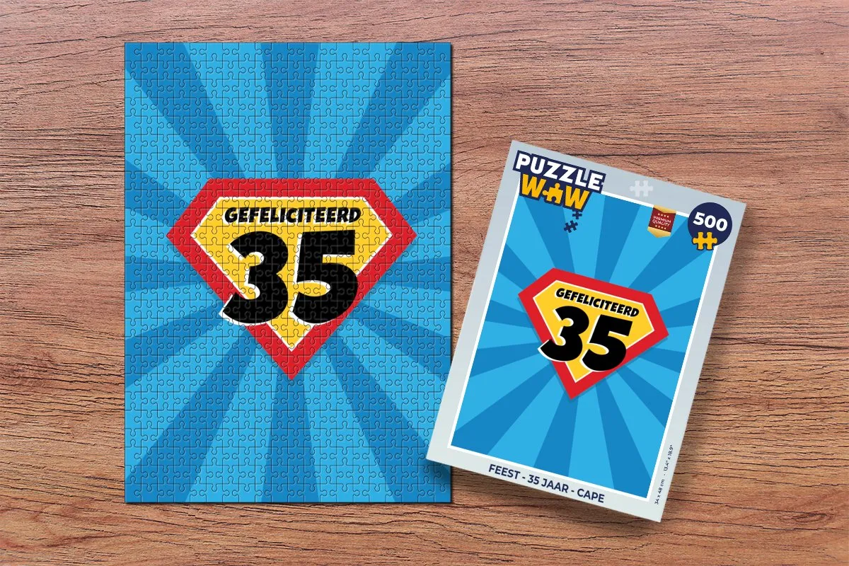 PuzzleWow Feest 35 Jaar Cape Legpuzzel 500 Stuks - Multicolor
