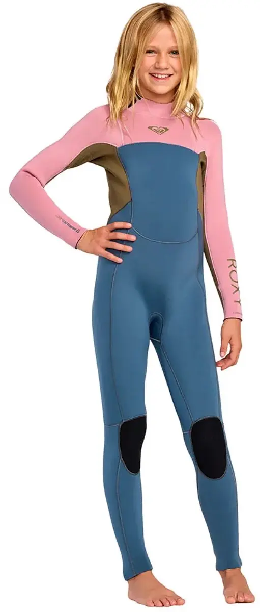 2026 Roxy Junior Prologue+ 4/3mm Rug Ritssluiting Wetsuit -