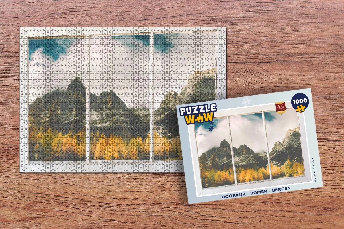 PuzzleWow Boom Berg Legpuzzel 1000 Stuks - Multicolor
