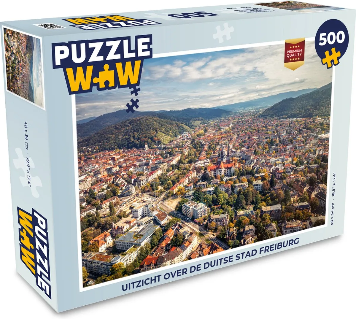 PuzzleWow Legpuzzel Freiburg 500 Stuks