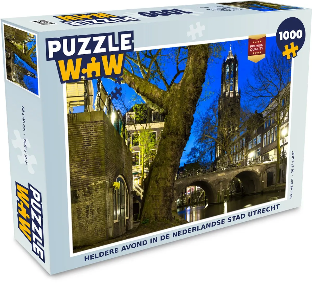 PuzzleWow Utrecht Boom Water Legpuzzel 1000 Stuks