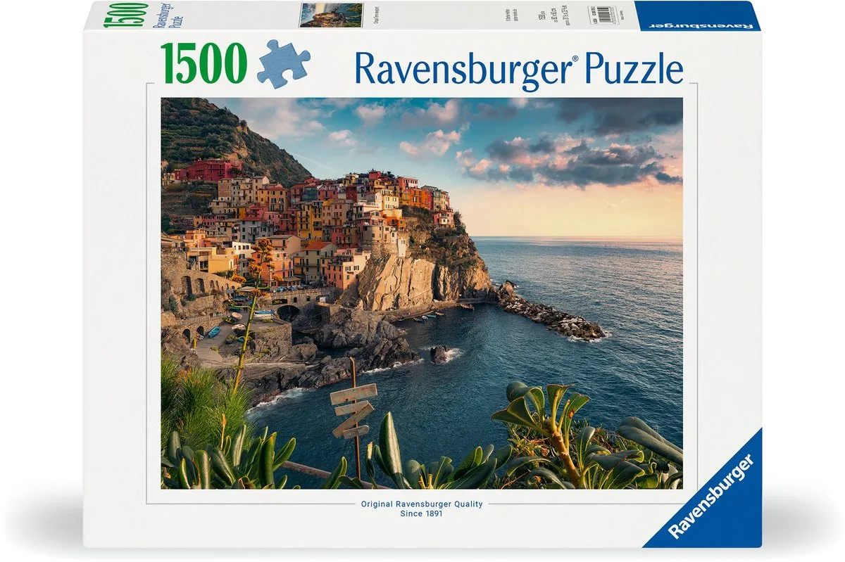 Ravensburger Cinque Terre Puzzel 1500 Stuks - Multicolor