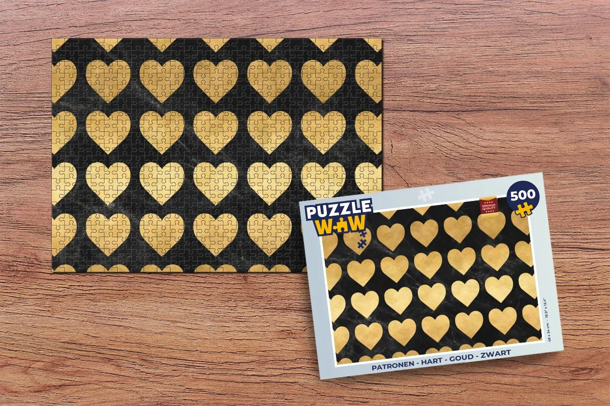 PuzzleWow Legpuzzel Hart 500 Stuks - Multicolor