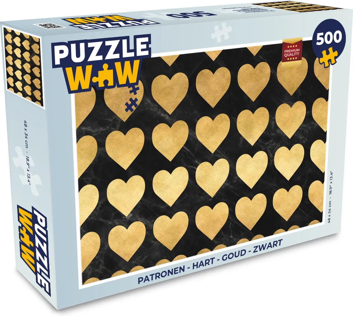 PuzzleWow Legpuzzel Hart 500 Stuks