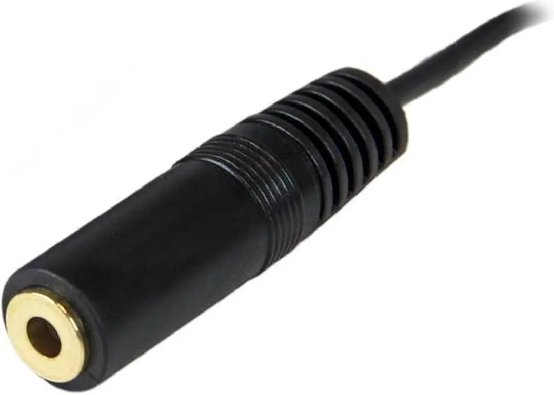 StarTech MU12MF Jack Verlengkabel 3.5mm - Zwart - afbeelding 2 van 3