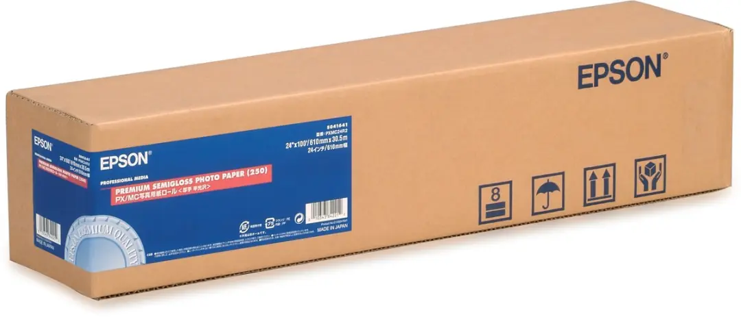 Premium Semigloss Photo Paper Roll, 24" x 30,5 m, 250g/m²