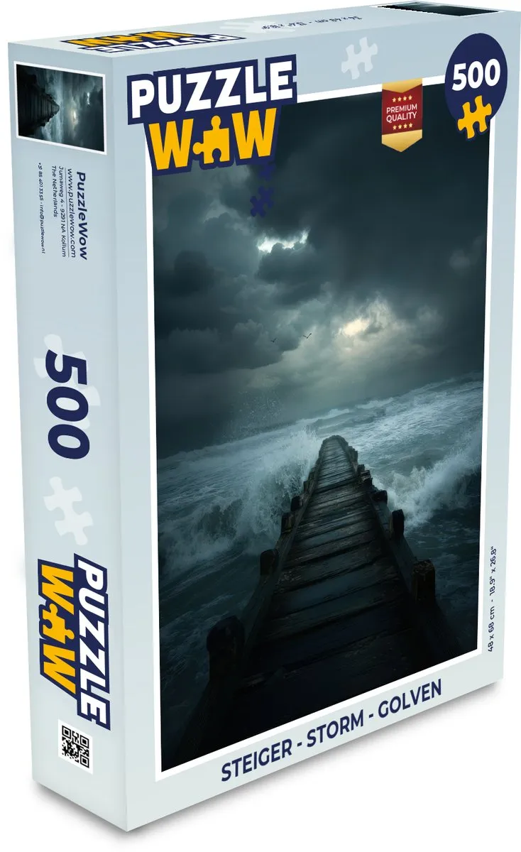PuzzleWow Steiger Storm Golven Legpuzzel 500 Stuks
