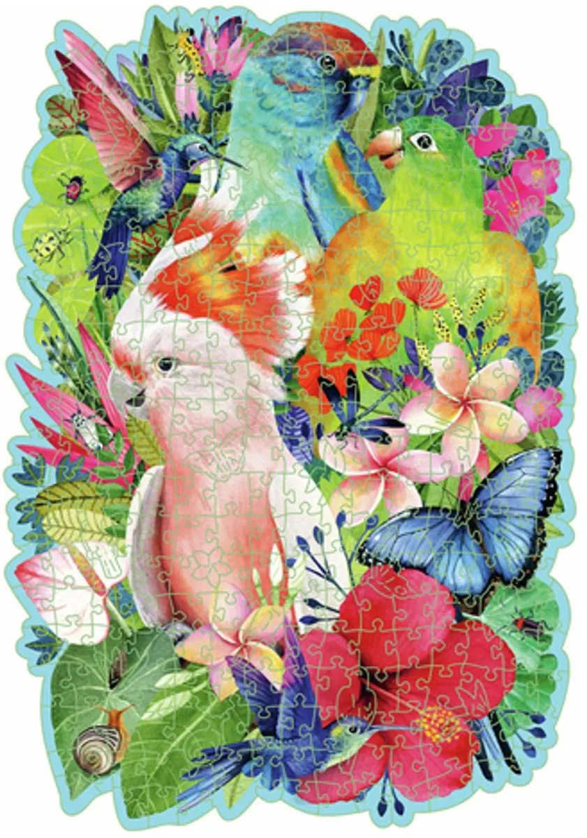 Ravensburger Beautiful Birds Houten Puzzel 300 Stuks - Multicolor