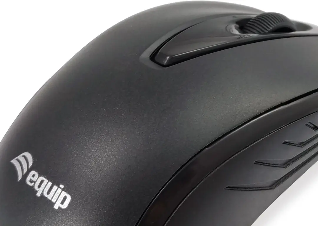 Equip 245107 Ambidextrous USB Muis - 1000 DPI - Zwart - afbeelding 3 van 5