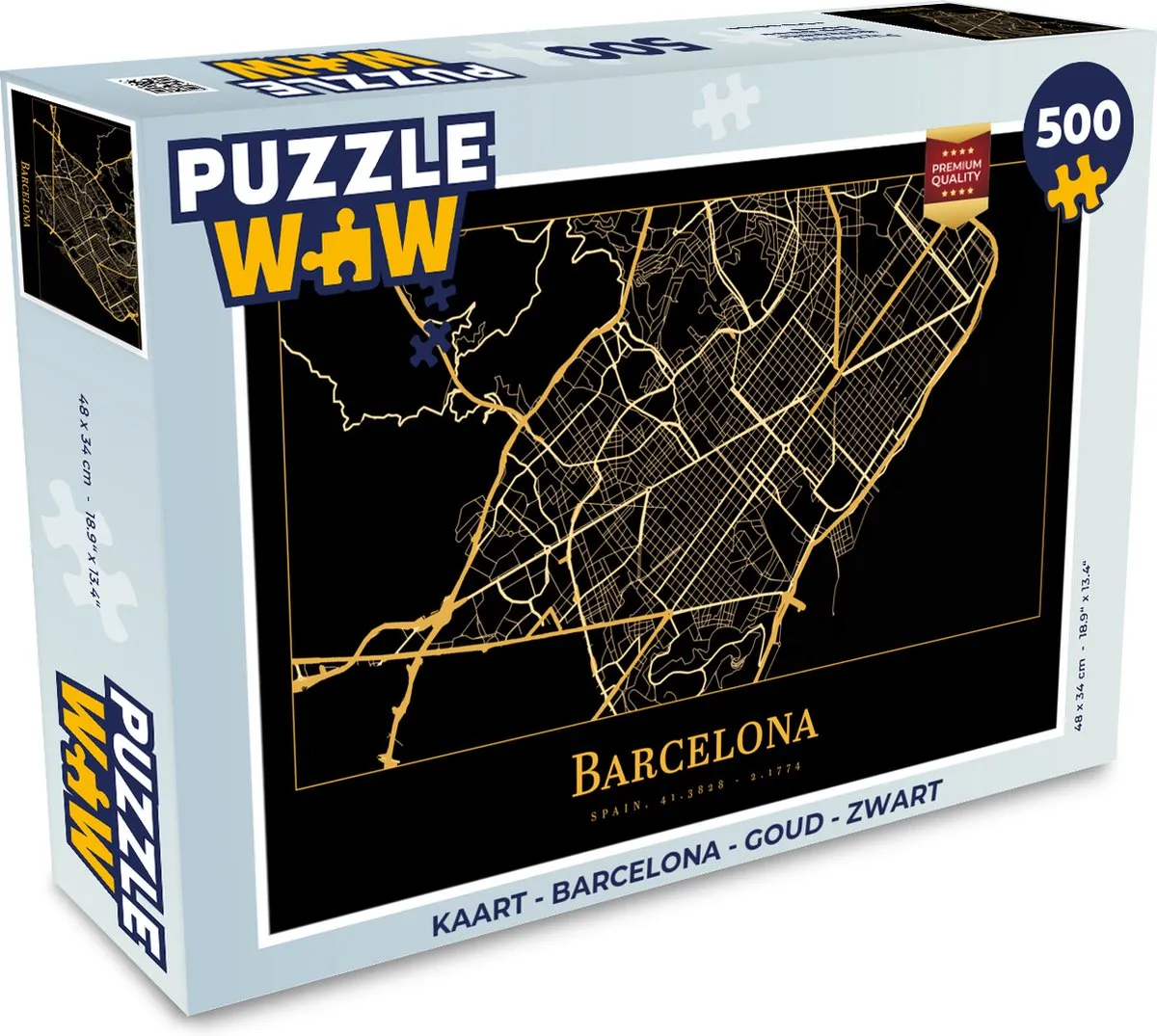 PuzzleWow Barcelona Legpuzzel 500 Stuks