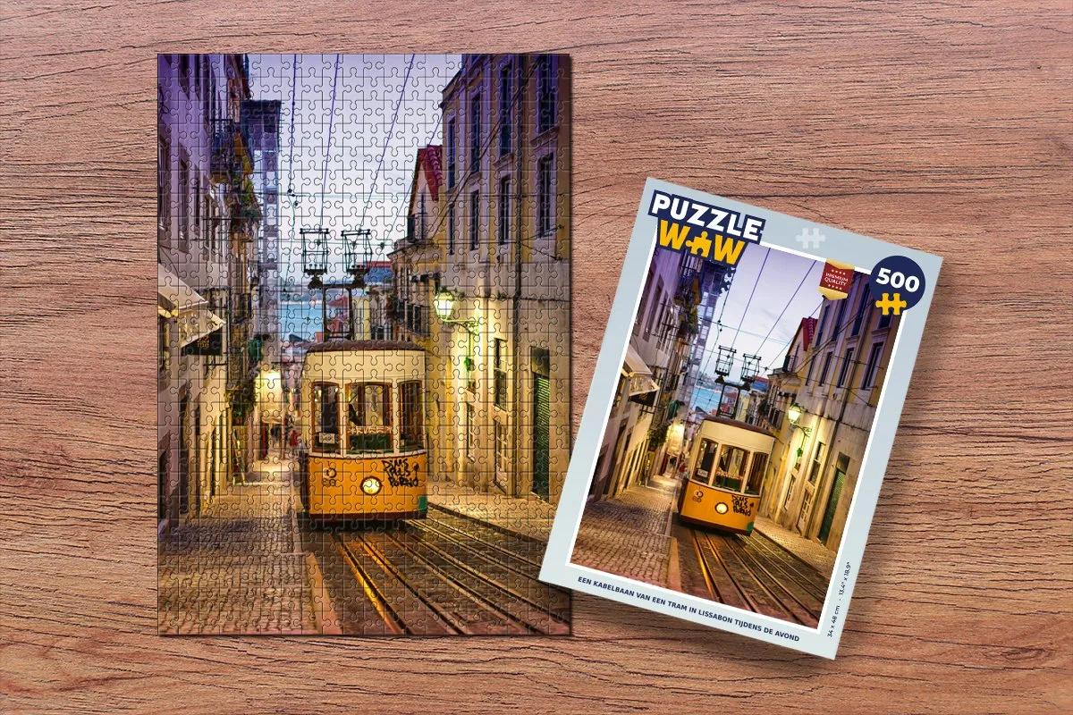 PuzzleWow Legpuzzel Lissabon Avond 500 Stuks