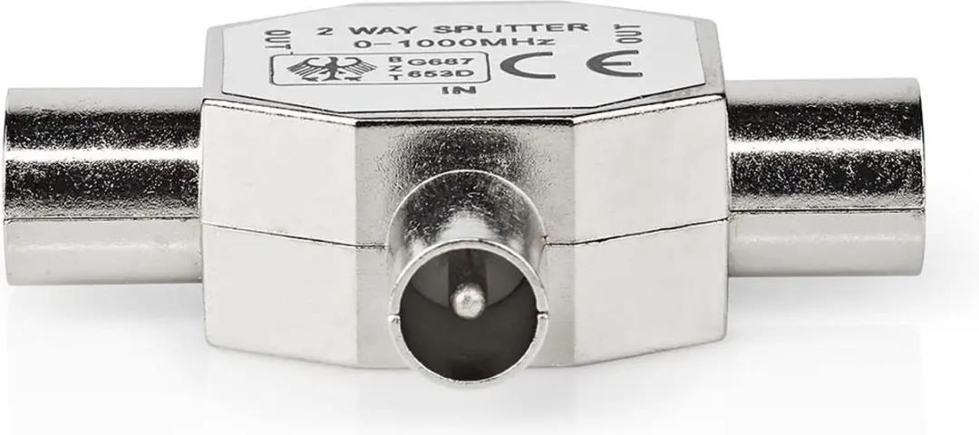 Nedis T-Splitter Coax 75 Ohm
