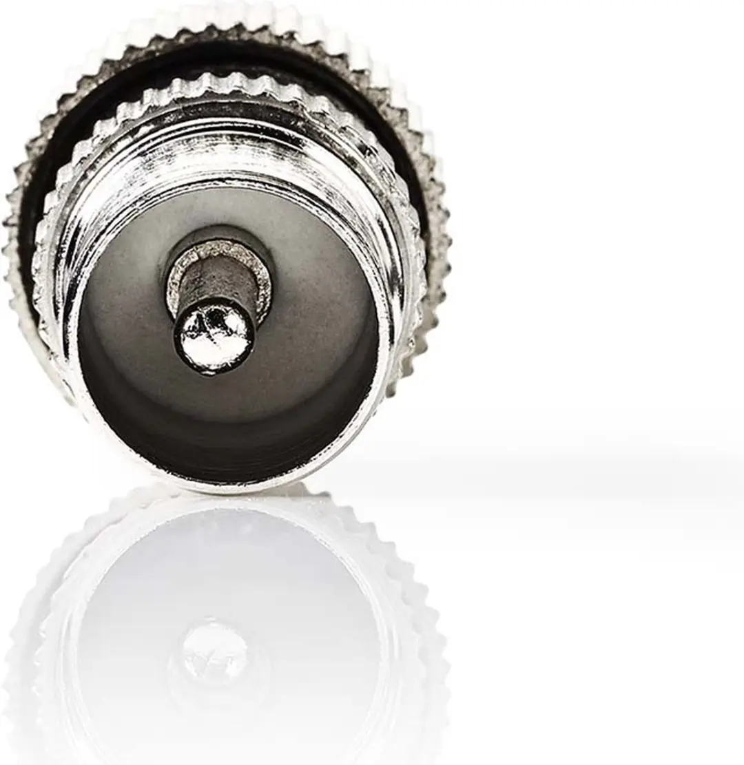 Nedis IEC Coax Connector Recht Male Vernikkeld 75 Ohm
