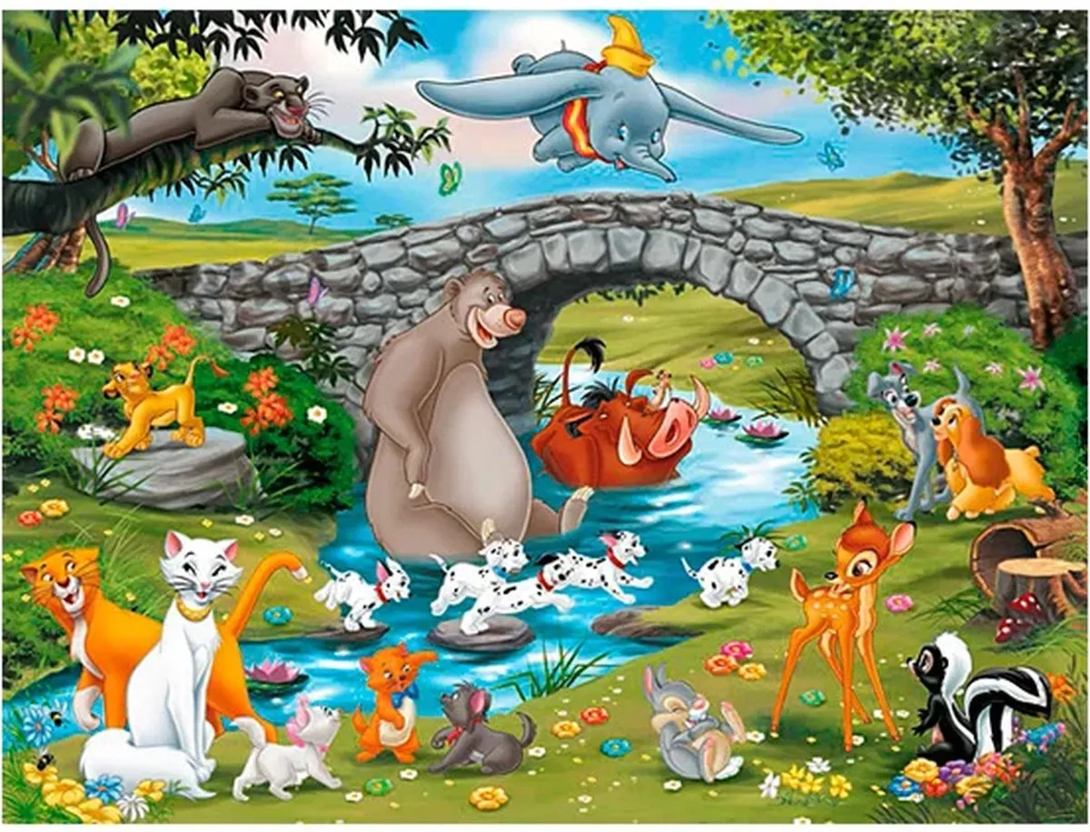 Ravensburger Disney Familie Animal Friends Legpuzzel 100 Stuks - Multicolor