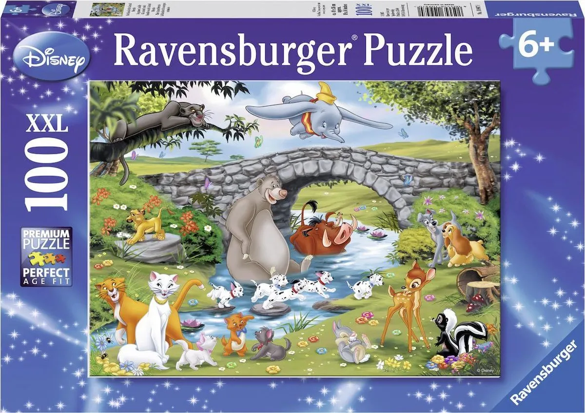 Ravensburger Disney Familie Animal Friends Legpuzzel 100 Stuks - Multicolor