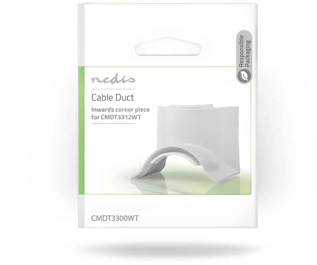 Nedis Kabelgoot Hoekstuk 1 Stuks - Wit