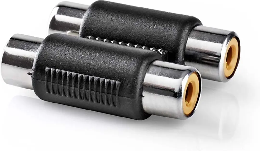 Nedis CAGB24952BK Stereo-Audioadapter - 2x RCA - Zwart