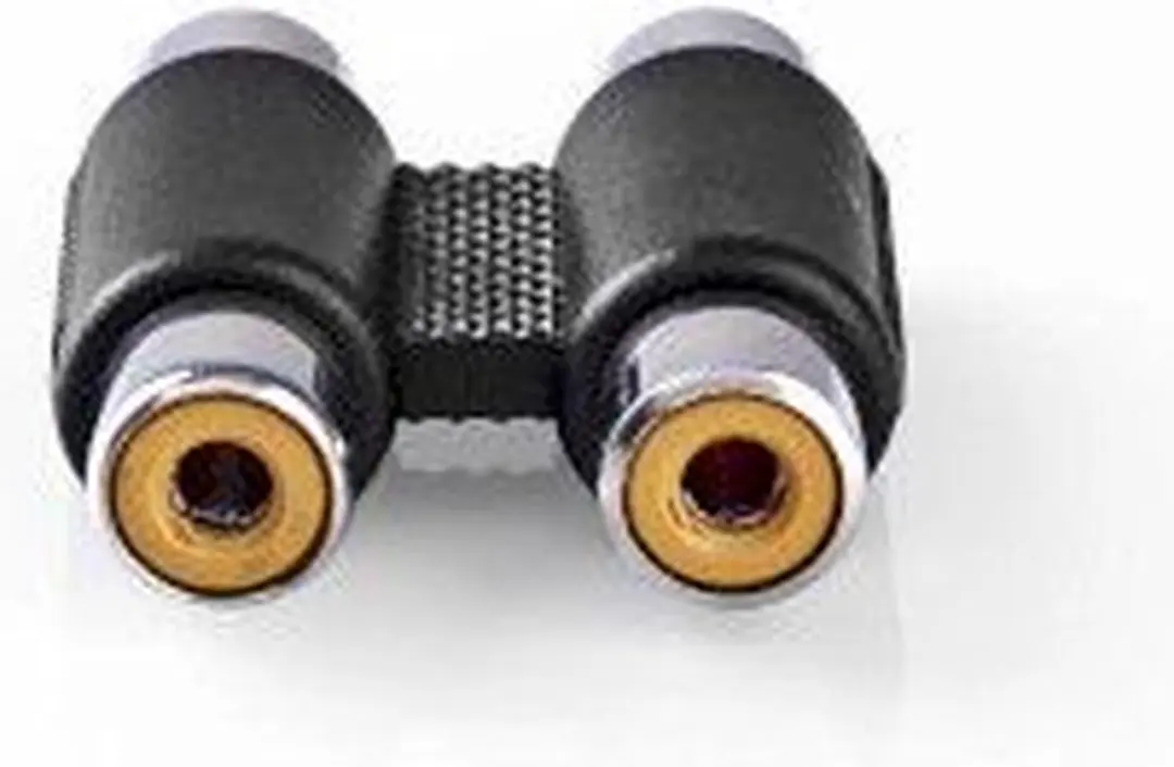 Nedis CAGB24952BK Stereo-Audioadapter - 2x RCA - Zwart - afbeelding 6 van 6