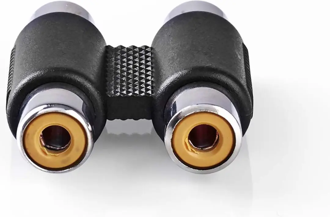 Nedis CAGB24952BK Stereo-Audioadapter - 2x RCA - Zwart