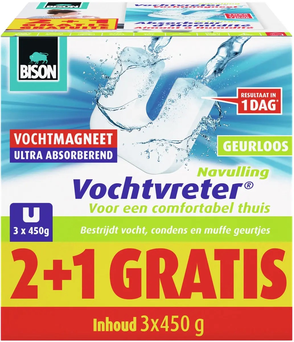 Bison Vochtvreter Magneet 450g