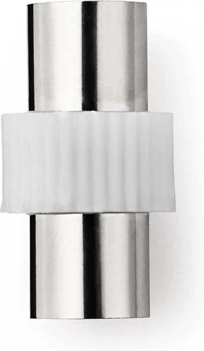 Nedis IEC Coax Adapter 75 Ohm - Recht - Wit
