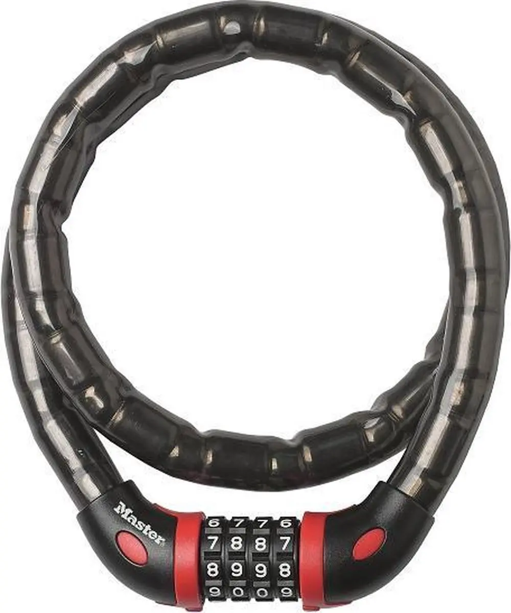 MasterLock 8226EURDPRO Kabelslot Cijferslot 1m x 18mm - Zwart - afbeelding 5 van 5