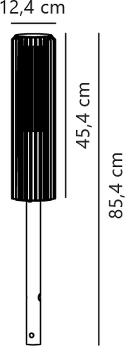 Nordlux Aludra 45 Tuinpaal E27 - Bruin Metallic - afbeelding 5 van 6