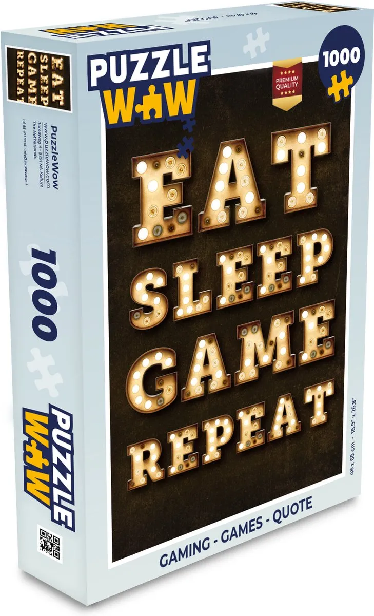 PuzzleWow Legpuzzel 1000 Stuks
