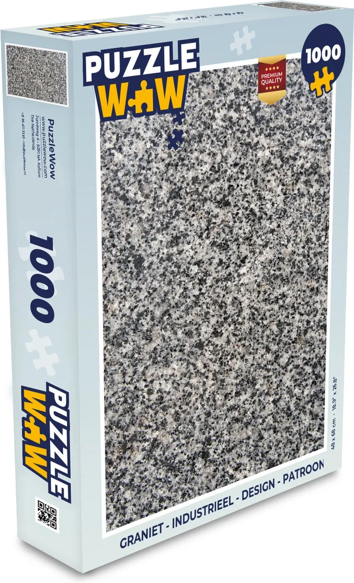 PuzzleWow Industrieel Design Legpuzzel 1000 Stuks - Multicolor