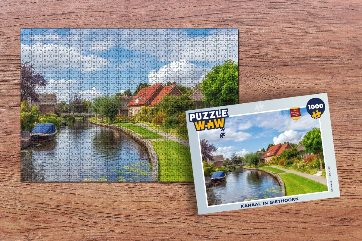 PuzzleWow Giethoorn Huis Legpuzzel 1000 Stuks