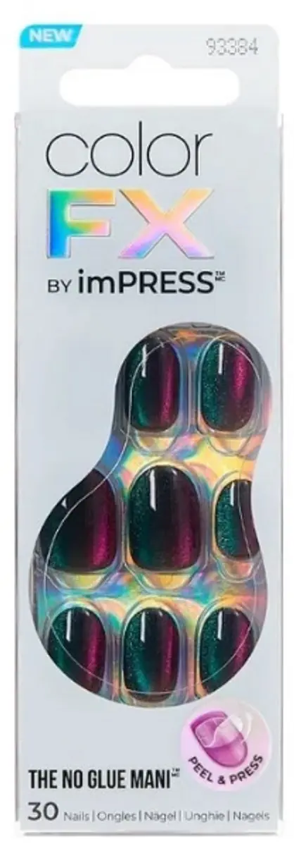 Kiss imPRESS Color FX Before Hours Kunstnagels - Groen - 30 Stuks - afbeelding 2 van 4