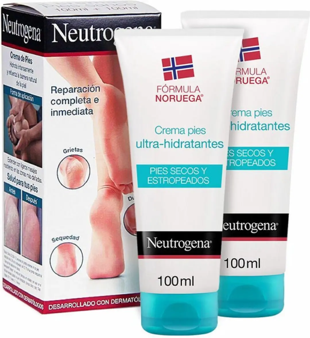 Vochtinbrengende Voetcrème Neutrogena Droge Huid (2 x 100 ml)