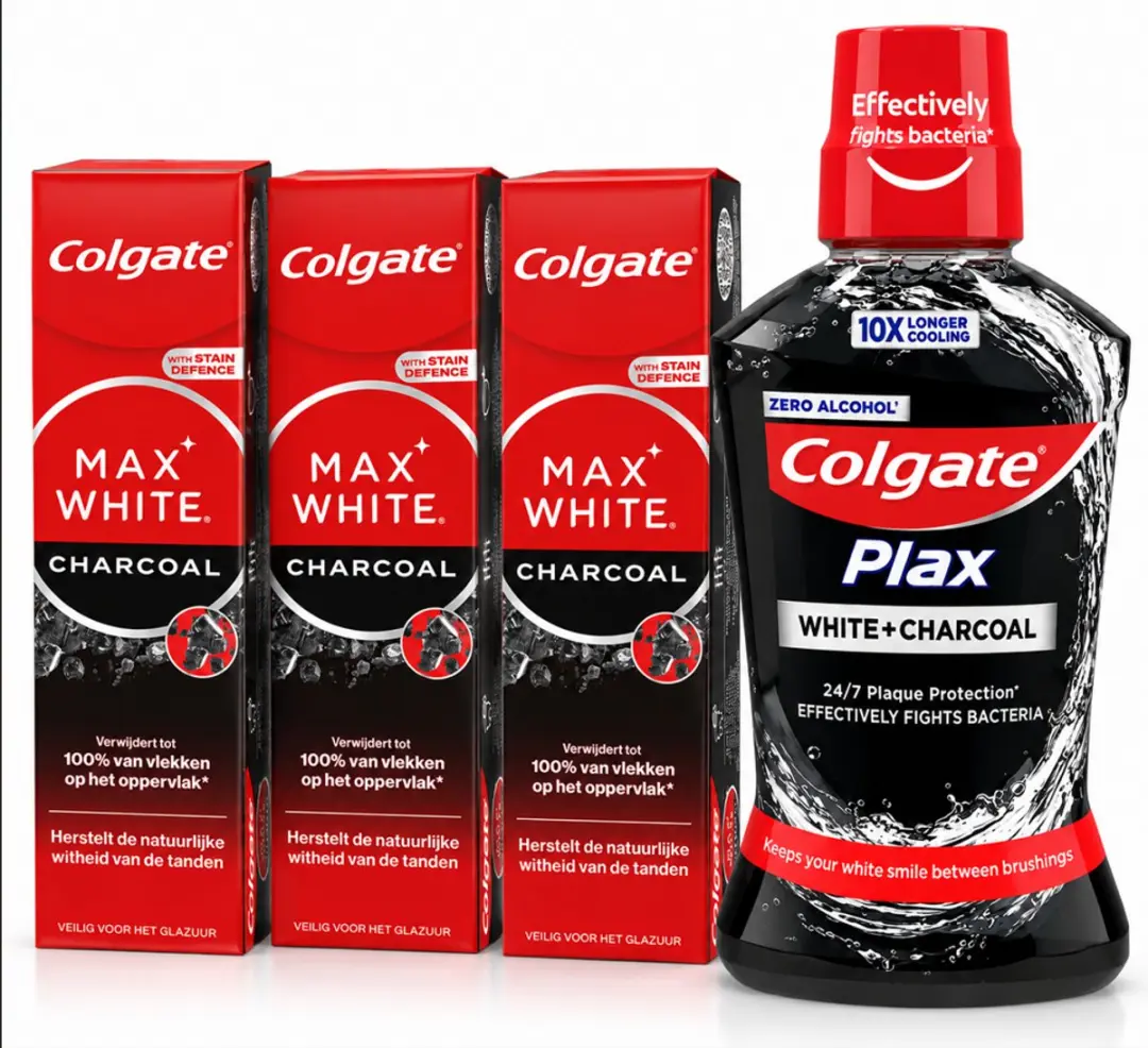 Colgate Max White Charcoal Voordeelset
