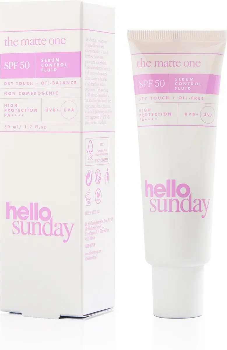 Hello Sunday The Matte One Serum Control Fluid Spf50 50 Ml