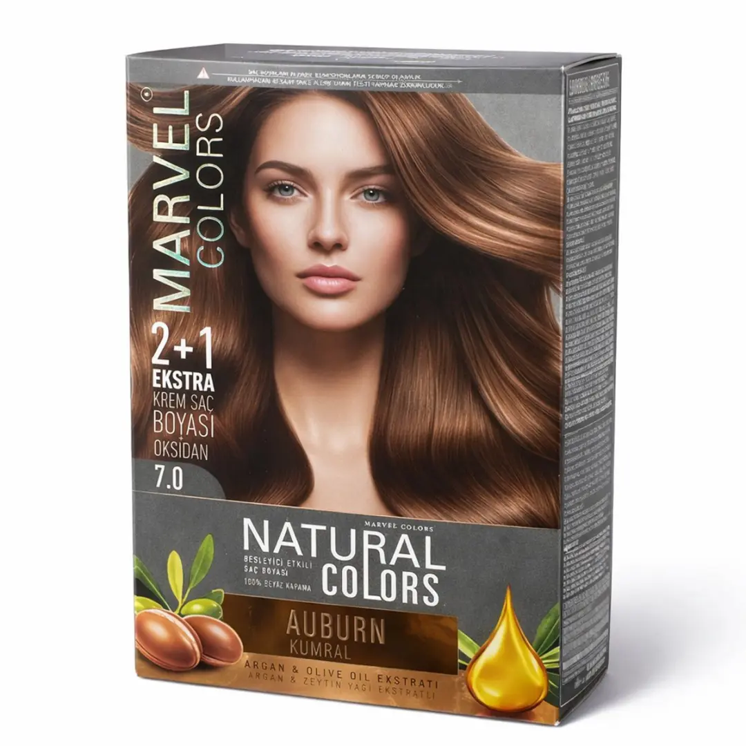 Marvel Natural Colors 7.0 Donkerblond (Auburn) Permanente Crème Haarverf