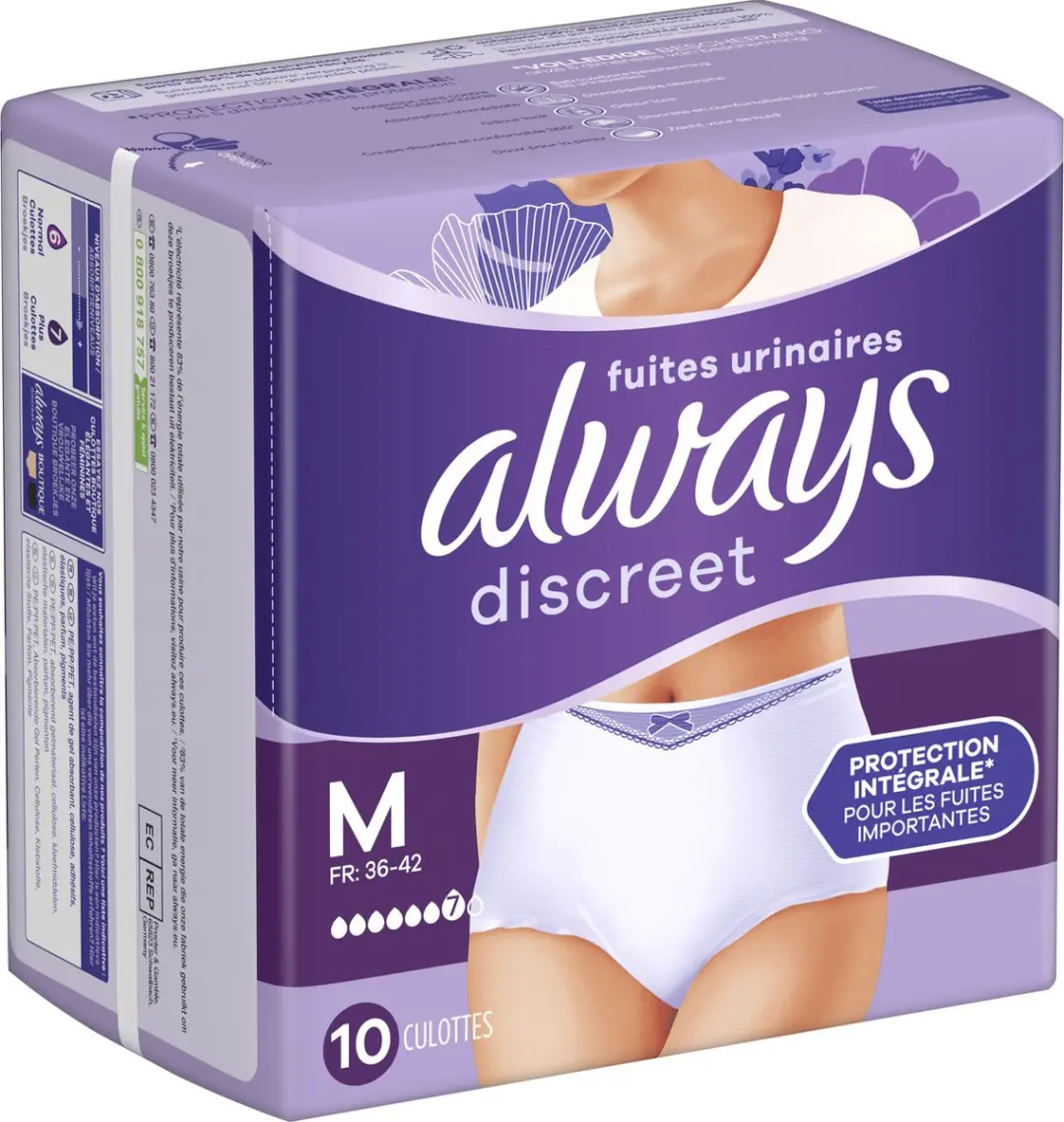 Always Discreet Incontinentiebroekjes M - 10 Stuks - afbeelding 6 van 6