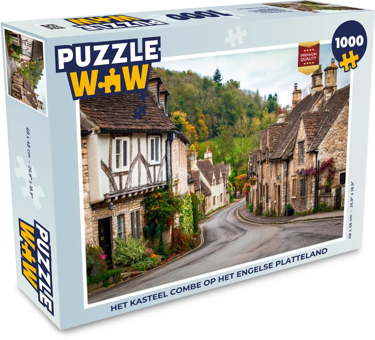 PuzzleWow Het Kasteel Combe Puzzel 1000 Stuks - Multicolor