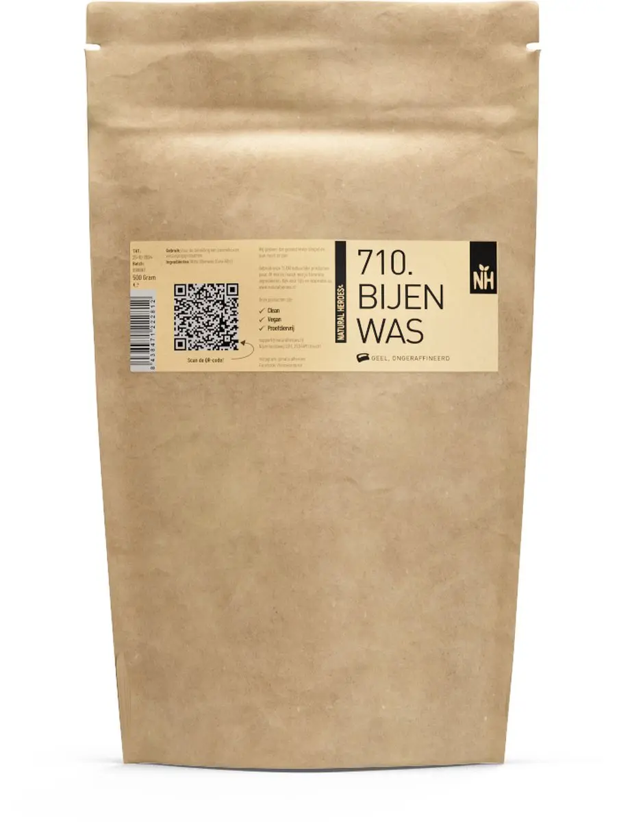 Natural Heroes Bijenwas Geel 500g
