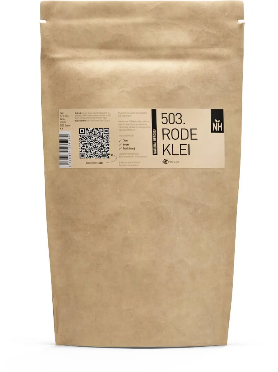 Natural Heroes Rode Klei Poeder 500g