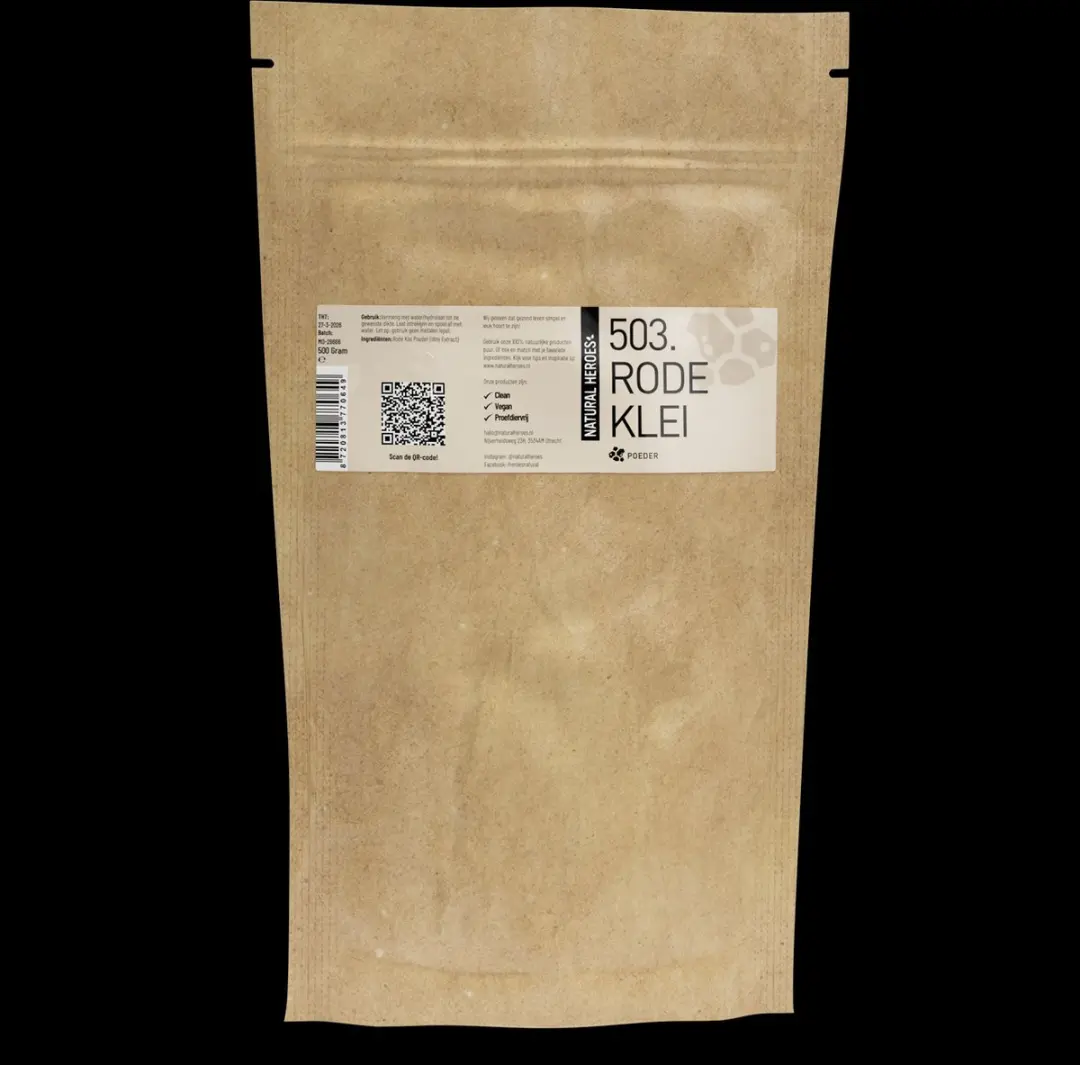 Natural Heroes Rode Klei Poeder 500g