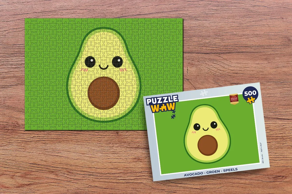 PuzzleWow Avocado Groen Legpuzzel 500 Stuks - MPN 8721406859369
