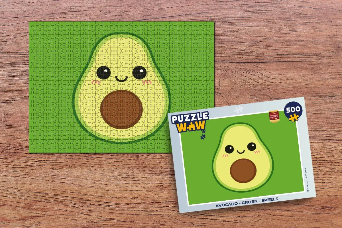 PuzzleWow Avocado Groen Legpuzzel 500 Stuks - MPN 8721406859369