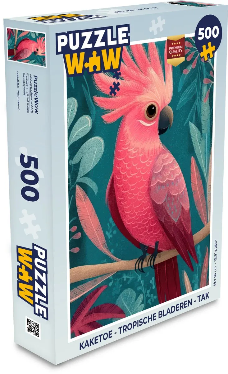 PuzzleWow Kaketoe Tak Puzzel - 1000 Stuks