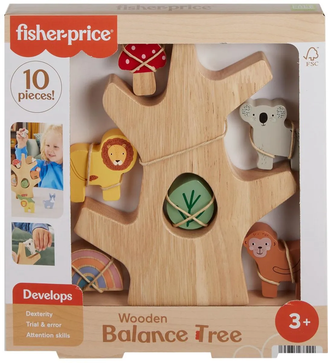 Fisher Price Houten Balansboom Stapelspeelgoed