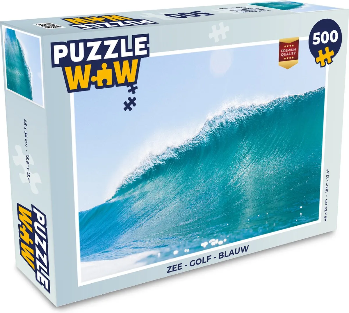 PuzzleWow Zee - Golf Puzzel 500 Stuks - Multicolor