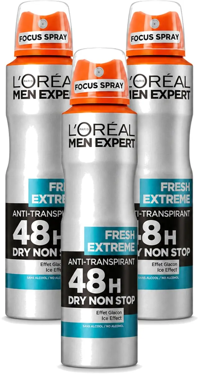 3 x L'Oréal Paris Men Expert Fresh Extreme
