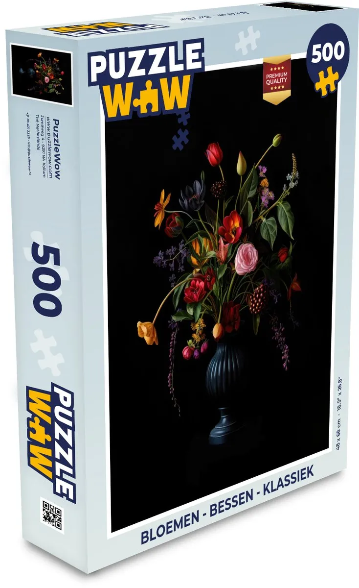 PuzzleWow Legpuzzel Bloemen 500 Stuks - Boeket